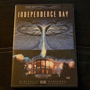 Independence Day DVD - Classic Sci-Fi Movie Cover (Blue, Black)